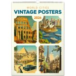 nástěnný Vintage plakáty světová města 33 x 46 cm 2026 – Zbozi.Blesk.cz