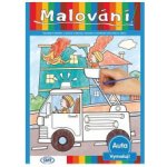 SMT Creatoys Malování auta omalovánky 12ks A4 s barvami a se štětcem na kartě – Zboží Dáma