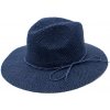 Klobouk Hologramme Paris Dámský letní fedora klobouk Martha tmavě modrý