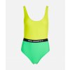 Karl Lagerfeld Colour Block Swimsuit zelená