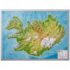 Nástěnné mapy Georelief Island - plastická mapa 40 x 30 cm Varianta: bez rámu, Provedení: plastická mapa
