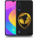 Pouzdro Picasee silikonové Xiaomi Mi 9 Lite - EARTH - Gold Alien 3.0 černé – Zbozi.Blesk.cz