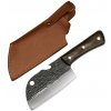 Kuchyňský nůž UG Grill Nůž Santoku 12,5 24 cm s pouzdrem Nerezová ocel Wenge dřevo