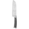Kuchyňský nůž Bergner Kuchyňský nůž Harley Santoku nerezová ocel stříbrná černá 17,5 cm