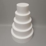 Polystyrenový dort / kruhový / maketa 5 pater ⌀ 35,30,25,20,15cm typ10 – Zboží Dáma