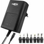 Ansmann 1201-0024 zásuvkový napájecí adaptér, nastavitelný, 12 V/DC, 9 V/DC, 7.5 V/DC, 6 V, 4.5 V/DC, 3 V, 1500 mA, 18 W – Hledejceny.cz