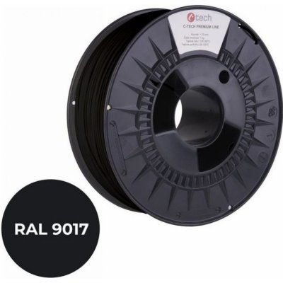 C-Tech Premium Line PLA, dopravní černá, RAL9017, 1,75mm, 1kg (3DF-P-PLA1.75-9017) – Zboží Živě