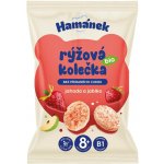 Hamánek Bio Rýžová kolečka jahoda a jablko 35 g – Sleviste.cz