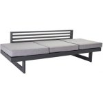 Stern New Holly 216 x 80 x 68 cm rám lakovaný hliník bílý (white) sedáky 100% polyakryl šedý (silk grey) – Hledejceny.cz