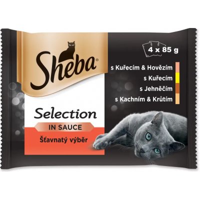 Sheba šťavnatý výběr ve šťávě pro dospělé kočky 13 x 4 x 85 g