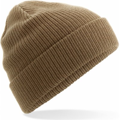 Beechfield Bavlněná zimní čepice Beanie z organické bavlny písková – Sleviste.cz