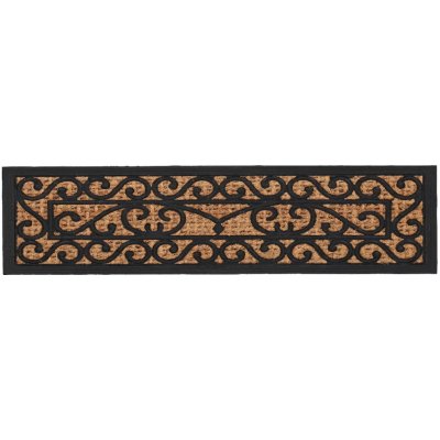 ESSCHERT DESIGN BEST FOR BOOTS s kokosovým vláknem černá s přírodní s ornamenty 75 x 25 cm – Zboží Dáma