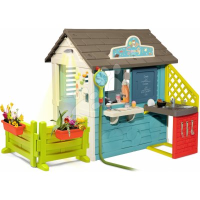 Smoby Domeček s obchodem Sweety Corner Playhouse a kuchyňka na zahradě – Zboží Mobilmania