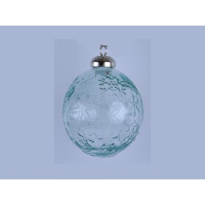 Ego dekor Vánoční skleněná ozdoba čirá sněhová vločka – Hledejceny.cz