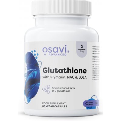 Osavi Glutathione + Silymarin + NAC + LOLA 60 Kapslí – Hledejceny.cz