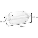 TESCOMA pekáč s poklopem GrandCHEF 34 x 19 cm skleněný – Zboží Dáma