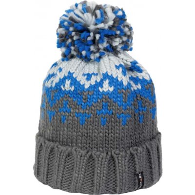 Finmark WINTER HAT Šedá Bílá Modrá – Hledejceny.cz