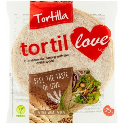 Tortilla placky z celozrnné pšeničné a žitné mouky 240 g – Zboží Dáma