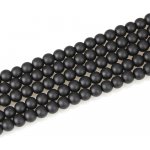 Matné korálky - černé - ∅ 10 mm - 10 ks – Hledejceny.cz