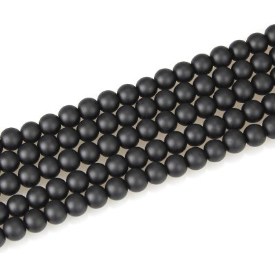 Matné korálky - černé - ∅ 10 mm - 10 ks – Hledejceny.cz