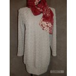 Drahstyl šaty dlouhý svetr Bomam béžová – Zboží Dáma