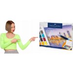 Akvarelové barvy Faber Castell 36 v sadě s plnitelným štětcem – Sleviste.cz