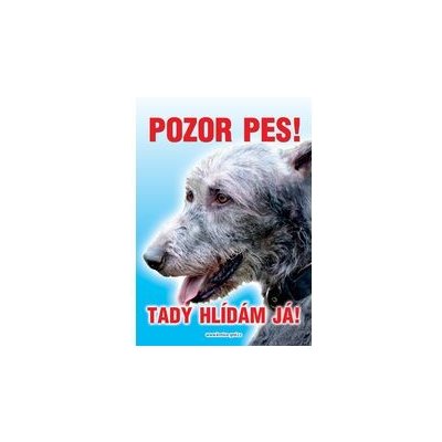 Grel nálepka pozor pes irský vlkodav – Hledejceny.cz
