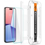 Spigen Glass tR EZ Fit 2 Pack, transparency - iPhone 15 Pro AGL06892 – Zbozi.Blesk.cz