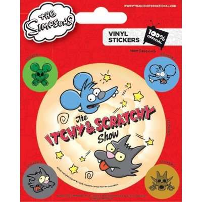 Samolepka Simpsonovi - Itchy a Scratchy – Hledejceny.cz