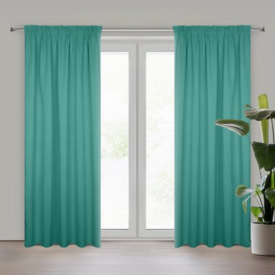 EUROFIRANY ZATEMŇOVACÍ ZÁVĚS NA PÁSCE PARISA 135X270 CM MENTOLOVÁ – Sleviste.cz