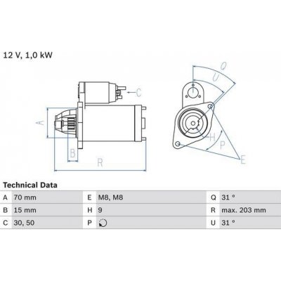 Startér BOSCH 0 986 019 940 – Zbozi.Blesk.cz