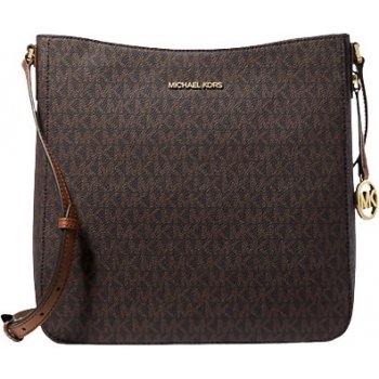 Michael Kors dámská kabelka crossbody Jet Set Travel Large Logo Messenger hnědá logová