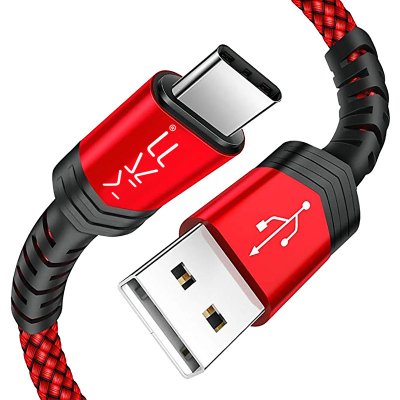 MKF USB12AC USB-A/USB-C, 1,2 m, červený – Sleviste.cz