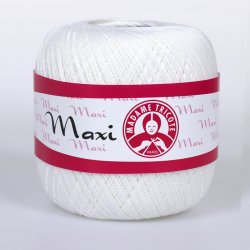 Madame Tricote Příze Maxi bílá 0003