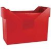 Obálka Box na závěsné desky Donau - plastový, červený