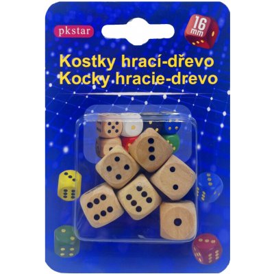 PKstar Hrací kostky 1,6 cm 6 ks 594983 – Zboží Mobilmania