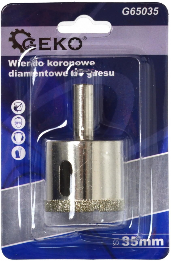 Korunkový vrták diamantový na dlaždice 35mm, Geko G65035