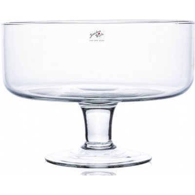 Nohel Garden Mísa BOWL na stopce ruční výroba skleněná d24x18cm – Zboží Dáma