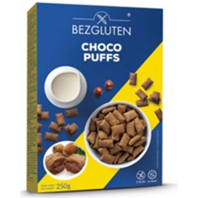Bezgluten Choco puffs kakaové polštářky s náplní 250 g