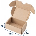 Eobaly.cz minikrabice/krabička 105 x 74 x 52 3VVL hnědá - 50 ks – Zboží Živě