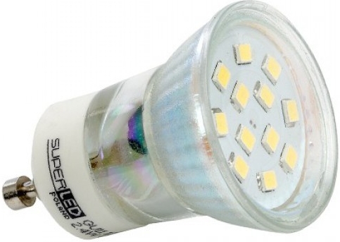 Superled LED žárovka GU10 2,4W 200lm Studená bílá 5500-6500K od 63 Kč -  Heureka.cz