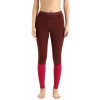 Dámské spodky Icebreaker Wmns ZoneKnit 260 Leggings Esresso/Cherry/Cb