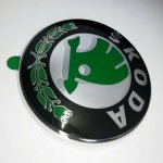 Originální přední znak Škoda Octavia II 2004-13 Superb I 2002-08 – Zboží Dáma