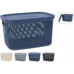 Excellent úložný koš s víkem 18 l béžová – Zboží Dáma