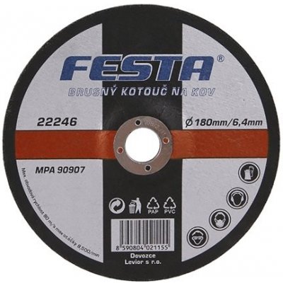 Festa Kotouč brusný 180 x 6.4 x 22.2 mm 22246 – Zboží Mobilmania