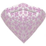 Dama Trade respirátor FFP2 vhodný pro děti světle růžové kytky 10 ks – HobbyKompas.cz