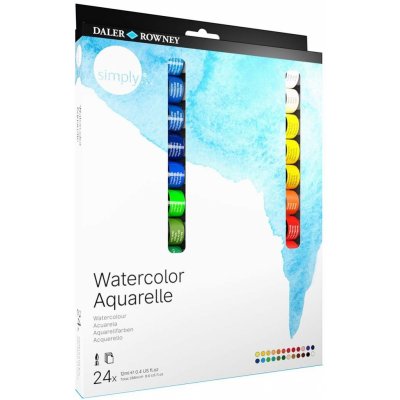 Daler Rowney SIMPLY sada akvarelových barev 12 x 12 ml – Hledejceny.cz