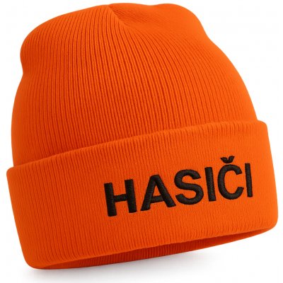 ON-DESIGN Zimní čepice s výšivkou Hasiči oranžová – Hledejceny.cz