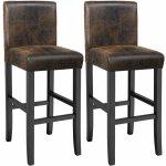 Tectake 403584 vintage hnědá 2 ks – Zboží Dáma