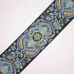 Takoy Vyšívaný popruh 5 cm ornament modrý – Hledejceny.cz